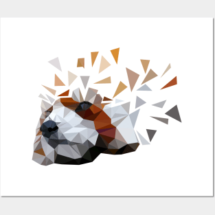 Geometric Red Panda Posters and Art